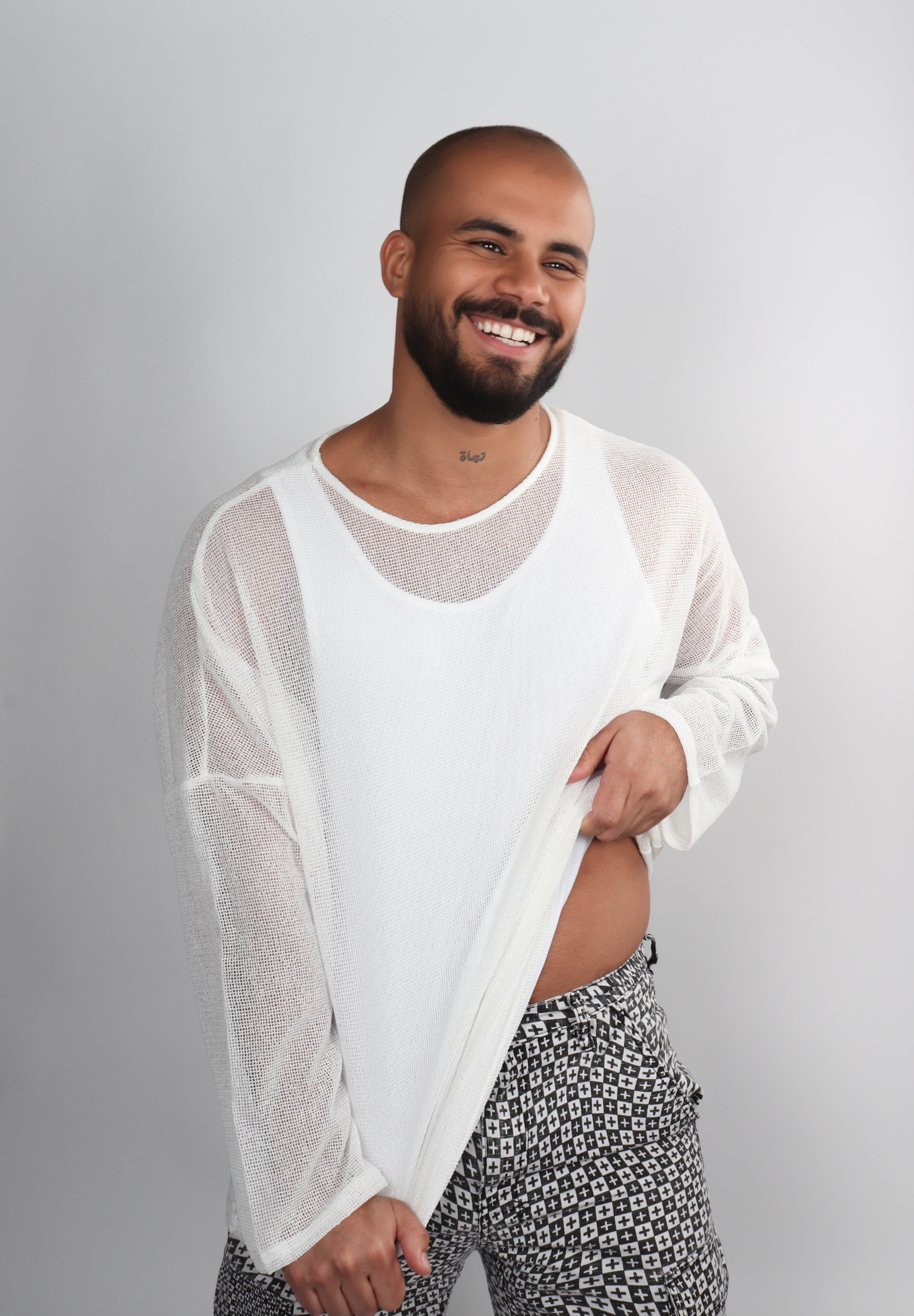 Michael Langarm-T-Shirt